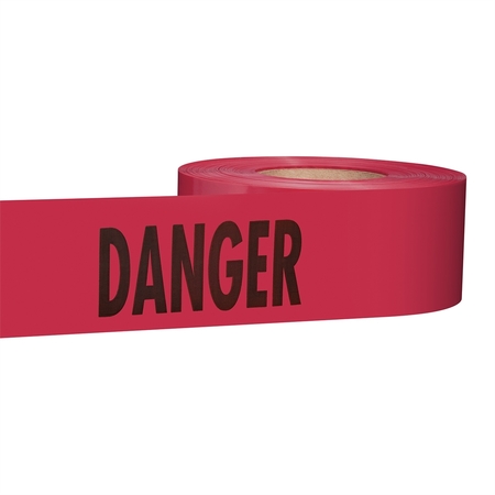 MILWAUKEE TOOL 1000 ft. Premium Red Barricade Tape - Danger 77-1004